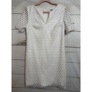Trina Turk White Eyelet Mini Dress